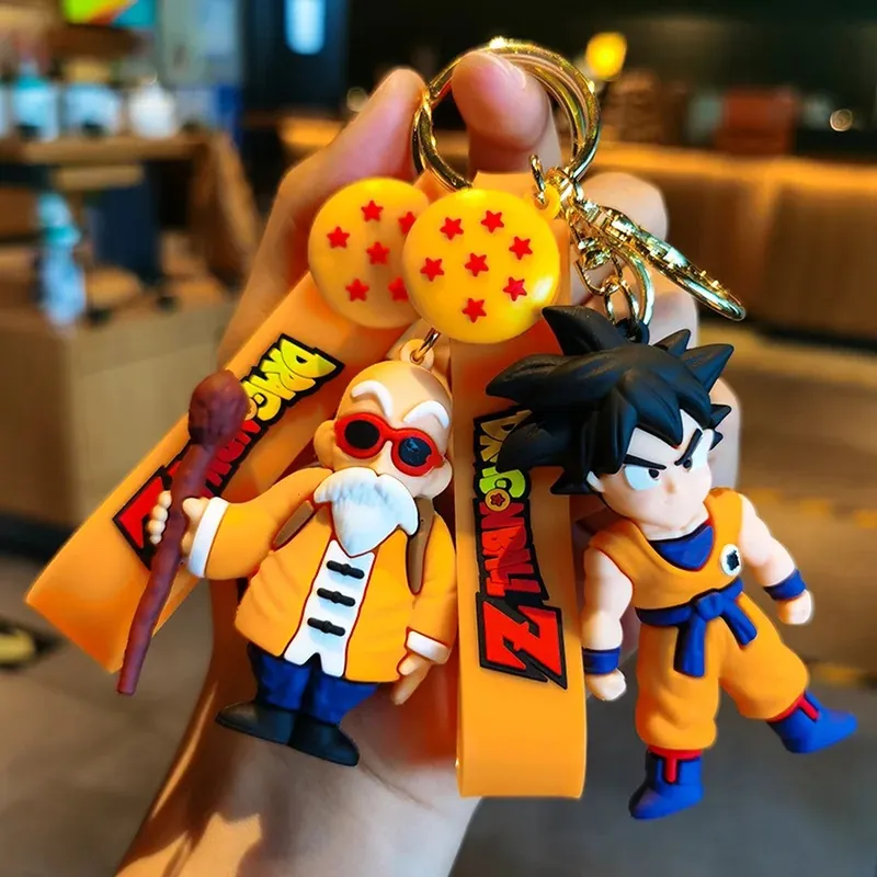 Llavero de Dragon Ball de PVC con figuras de personajes