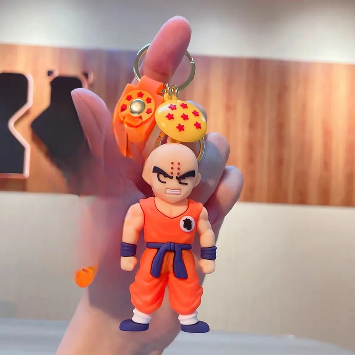 Llavero de Dragon Ball de PVC con figuras de personajes – krilin