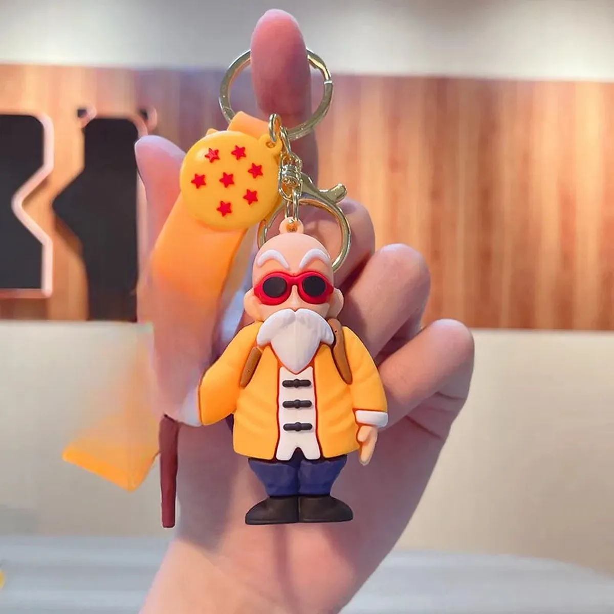 Llavero de Dragon Ball de PVC con figuras de personajes – maestro roshi