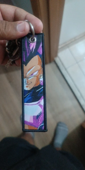Foto de un comprador: Llavero de Dragon Ball bordado tipo jet, etiqueta para llaves