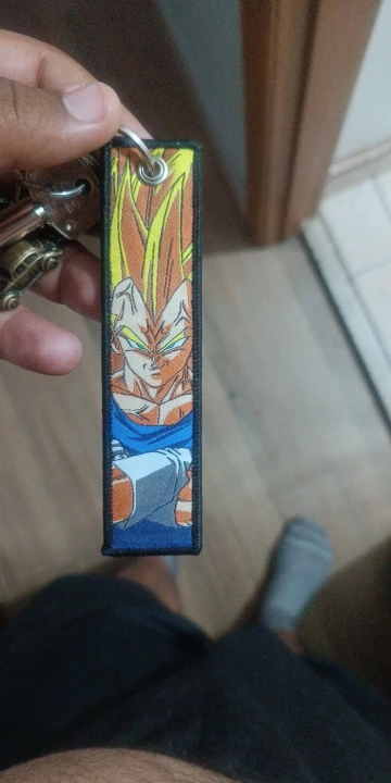 Foto de un comprador: Llavero de Dragon Ball bordado tipo jet, etiqueta para llaves