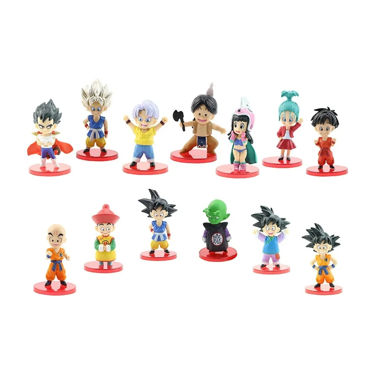 Lote de 13 mini figuras de Dragon Ball Z Super Saiyajin – vue 2