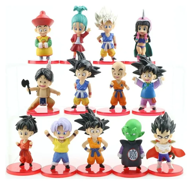 Lote de 13 mini figuras de Dragon Ball Z Super Saiyajin