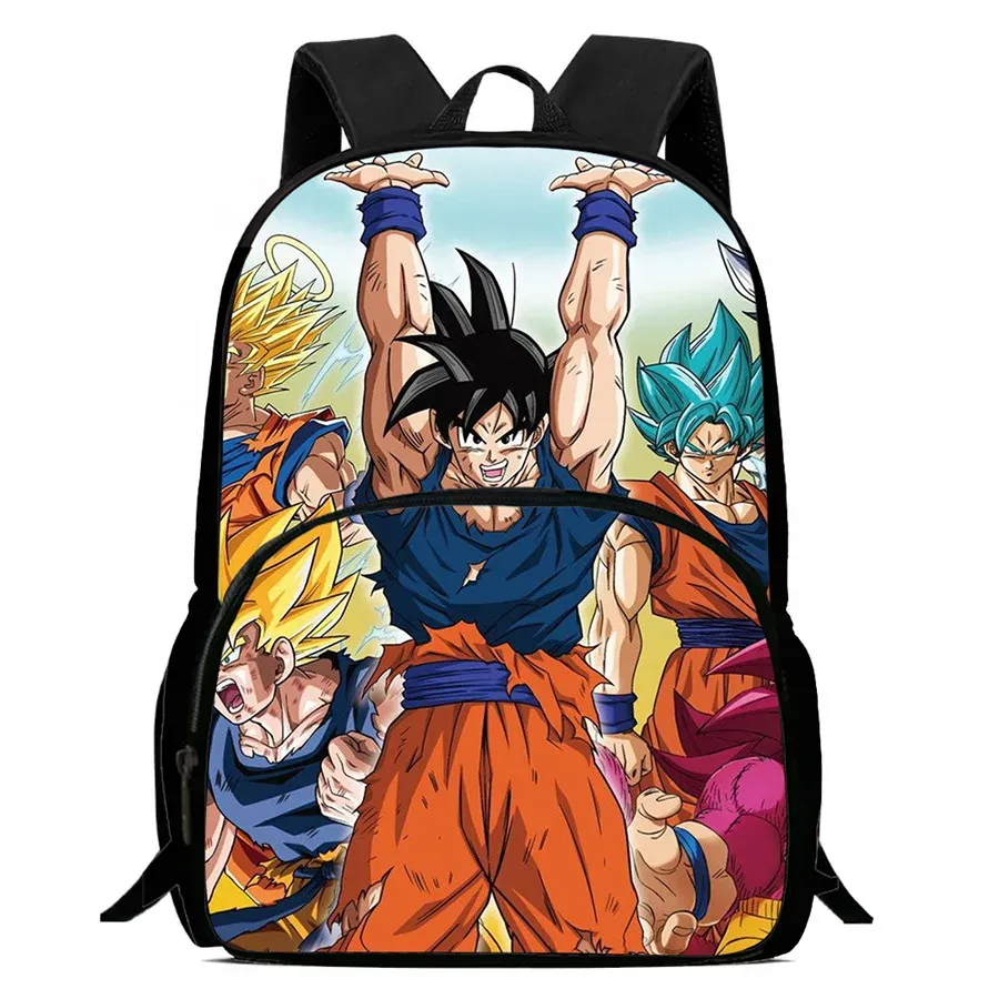Mochila con diseño de DRAGON BALL y bolsillo frontal – mytdll008