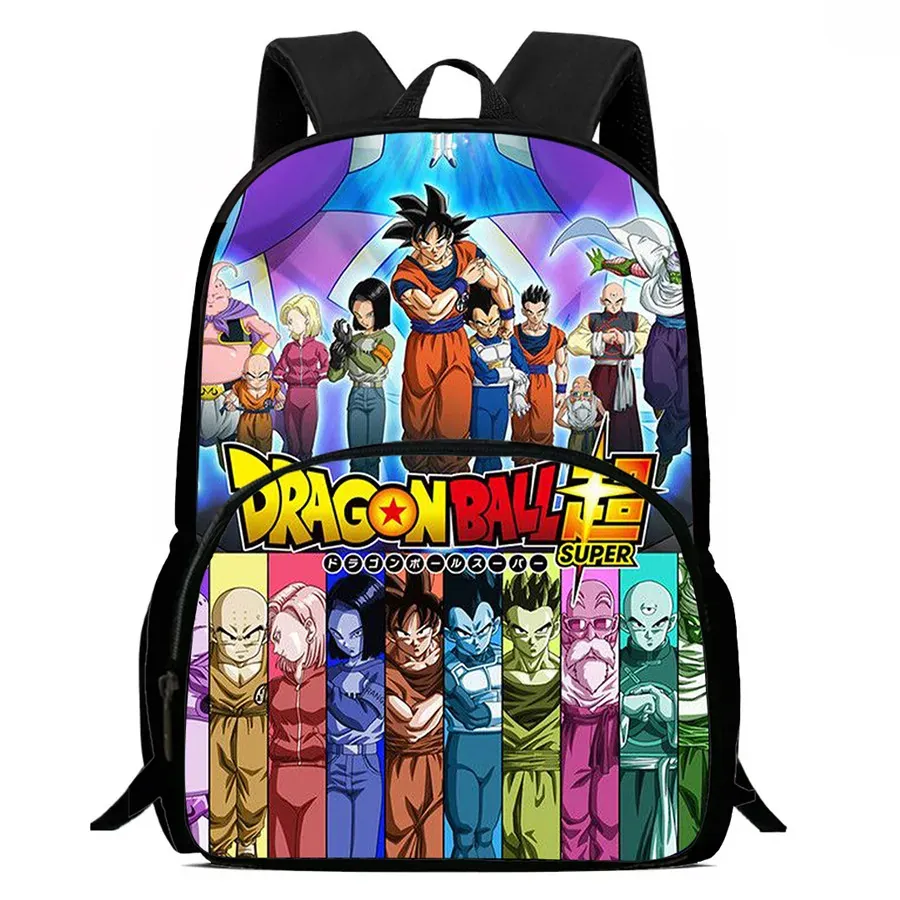 Mochila con diseño de DRAGON BALL y bolsillo frontal – mytdll007