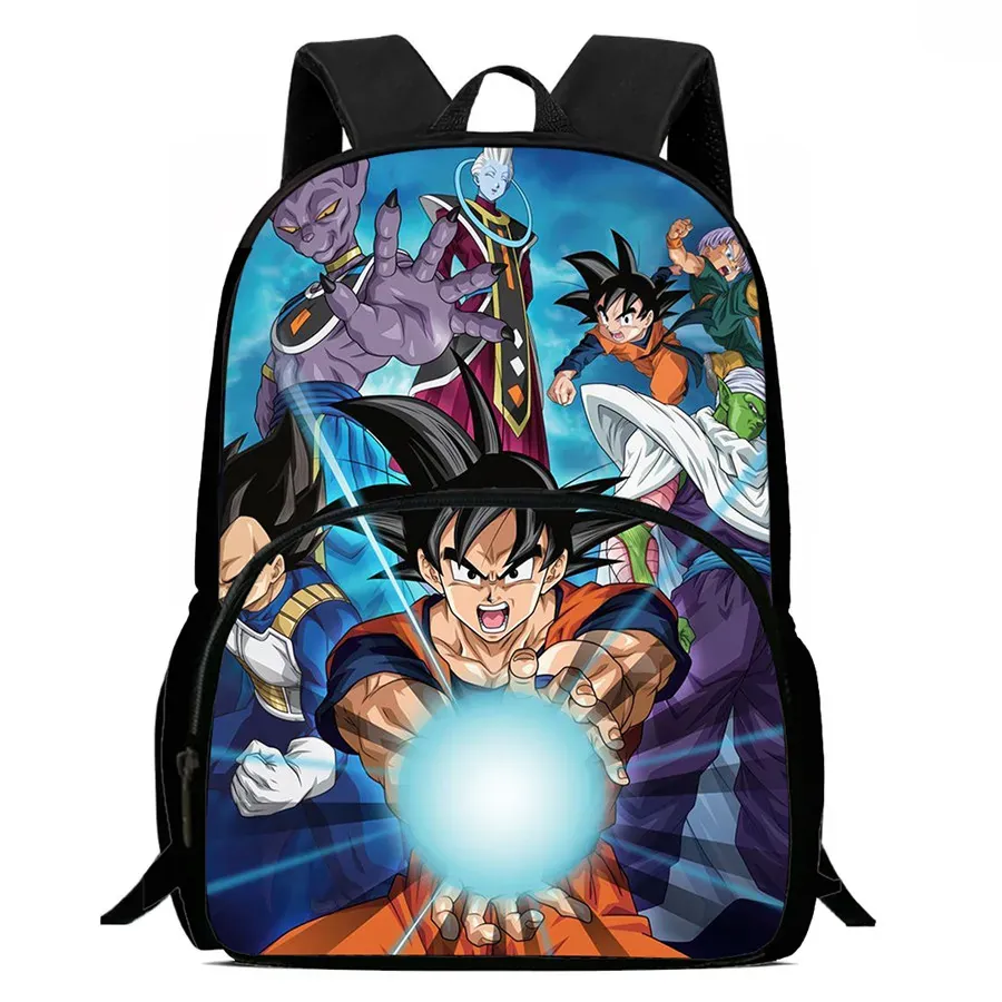 Mochila con diseño de DRAGON BALL y bolsillo frontal – mytdll001