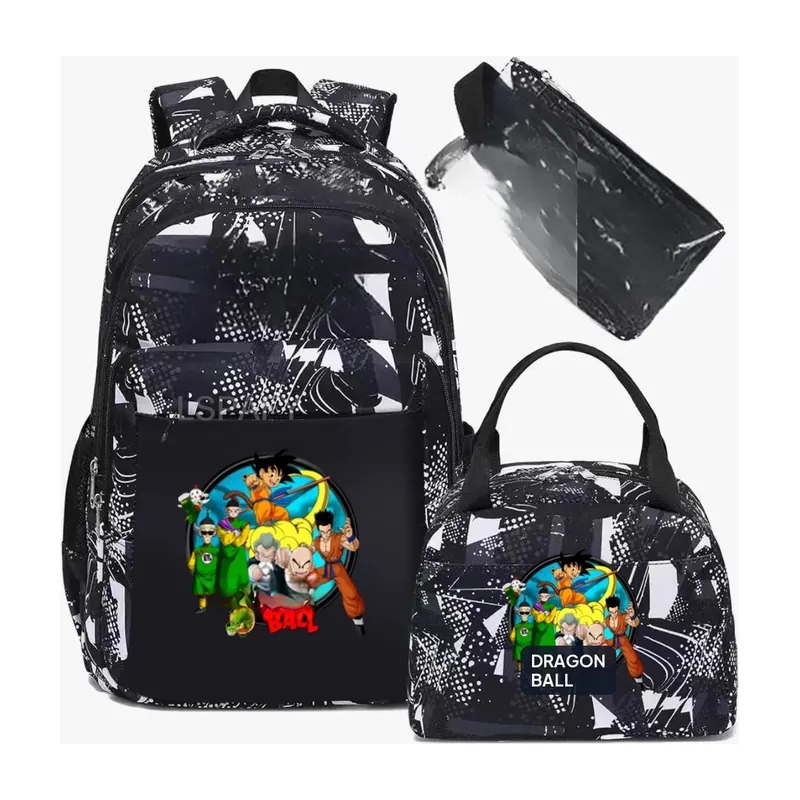 Mochila de Dragon Ball de camuflaje, lote de 3, para la escuela – Para la escuela y también para viajar