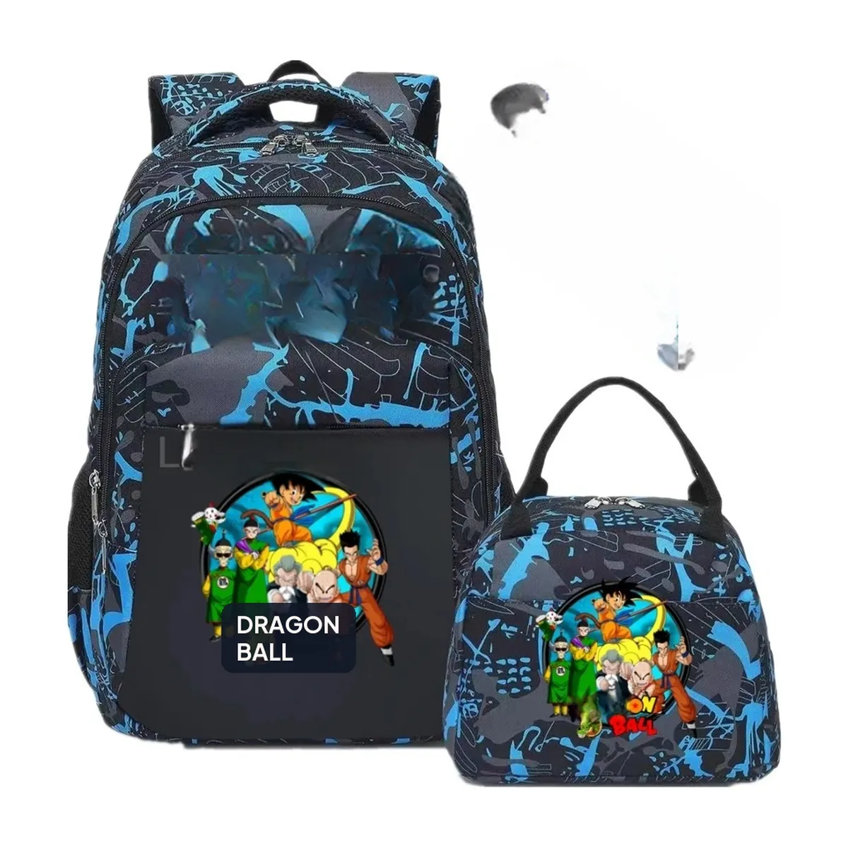 Mochila de Dragon Ball de camuflaje, lote de 3, para la escuela – modelo 18