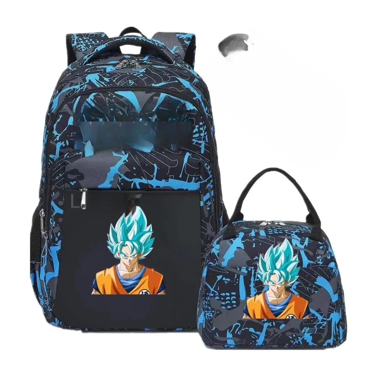 Mochila de Dragon Ball de camuflaje, lote de 3, para la escuela – modelo 21