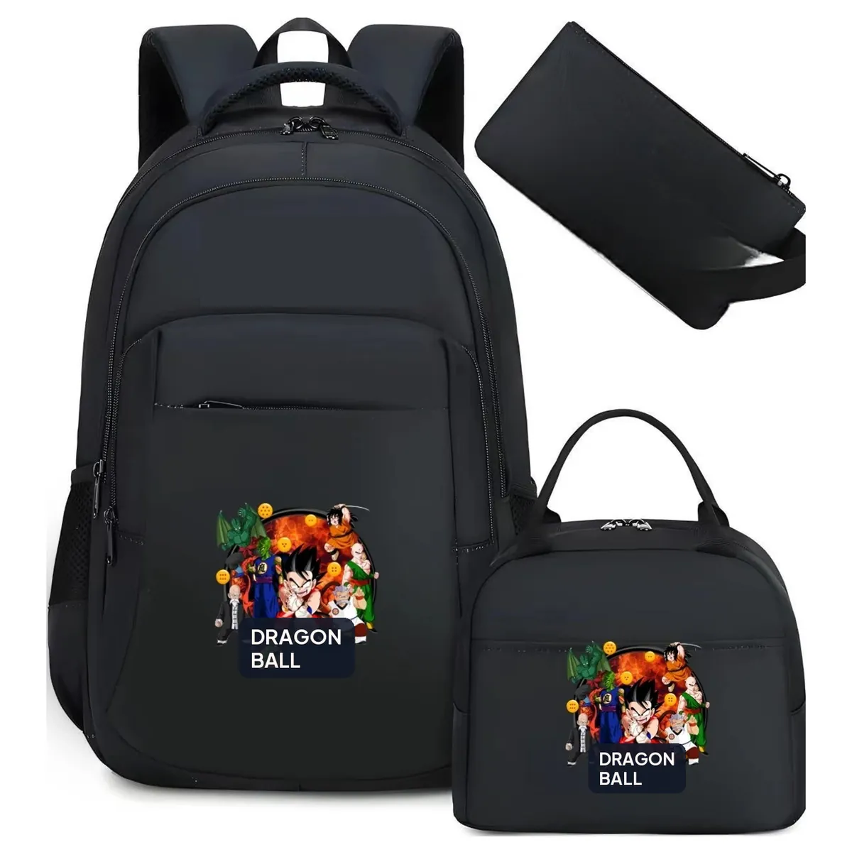 Mochila de Dragon Ball de camuflaje, lote de 3, para la escuela – modelo 23