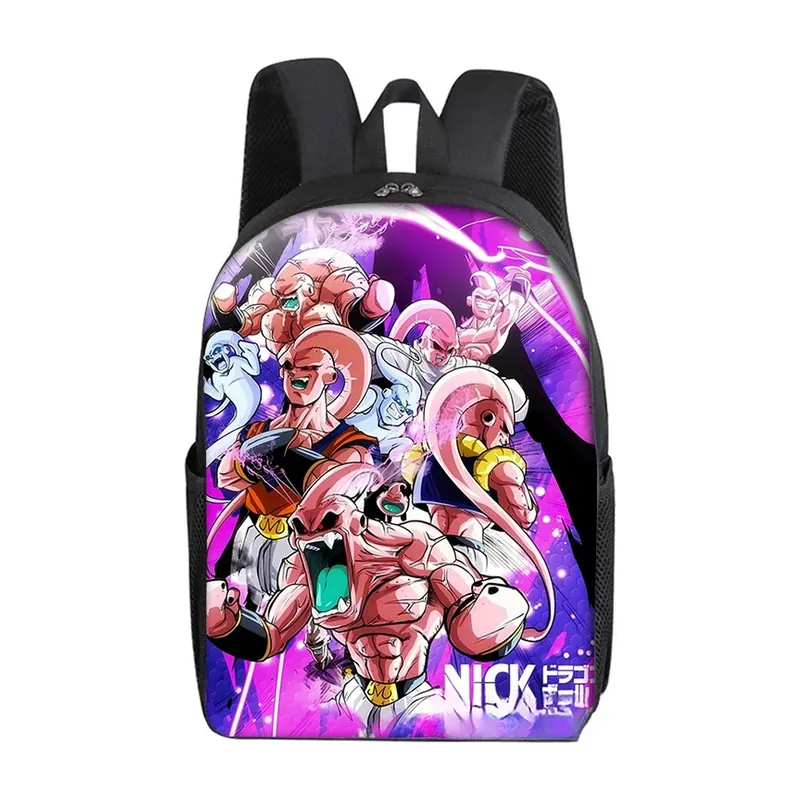 Mochila de Dragon Ball estampada de anime, escolar y de viaje – Revisa la mochila