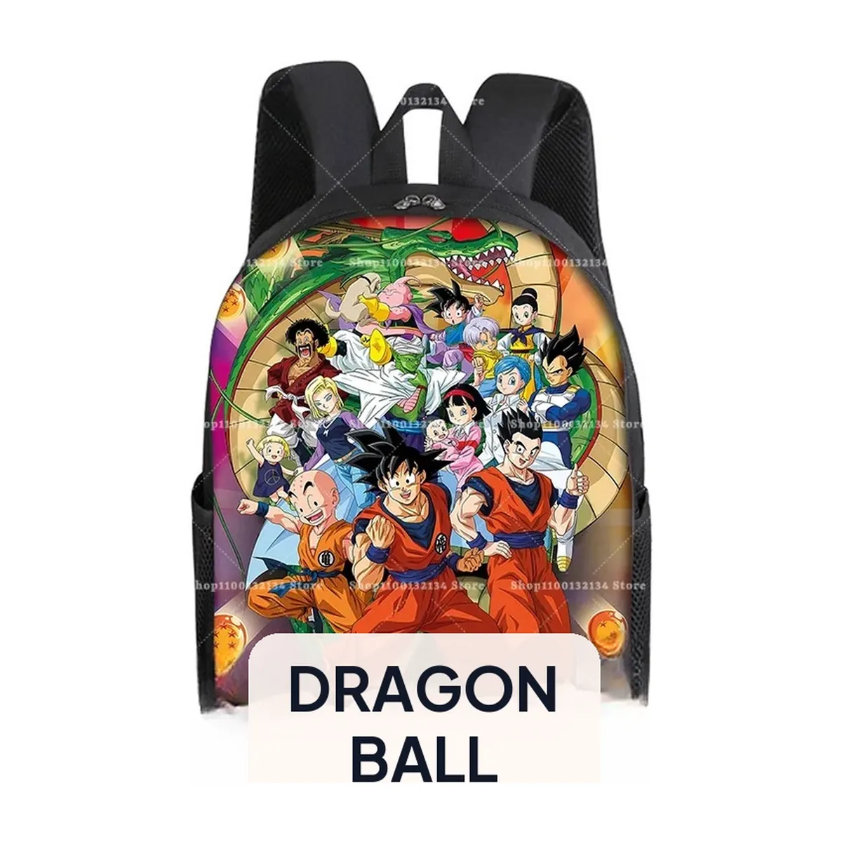Mochila de Dragon Ball estampada de anime, escolar y de viaje – aj0006