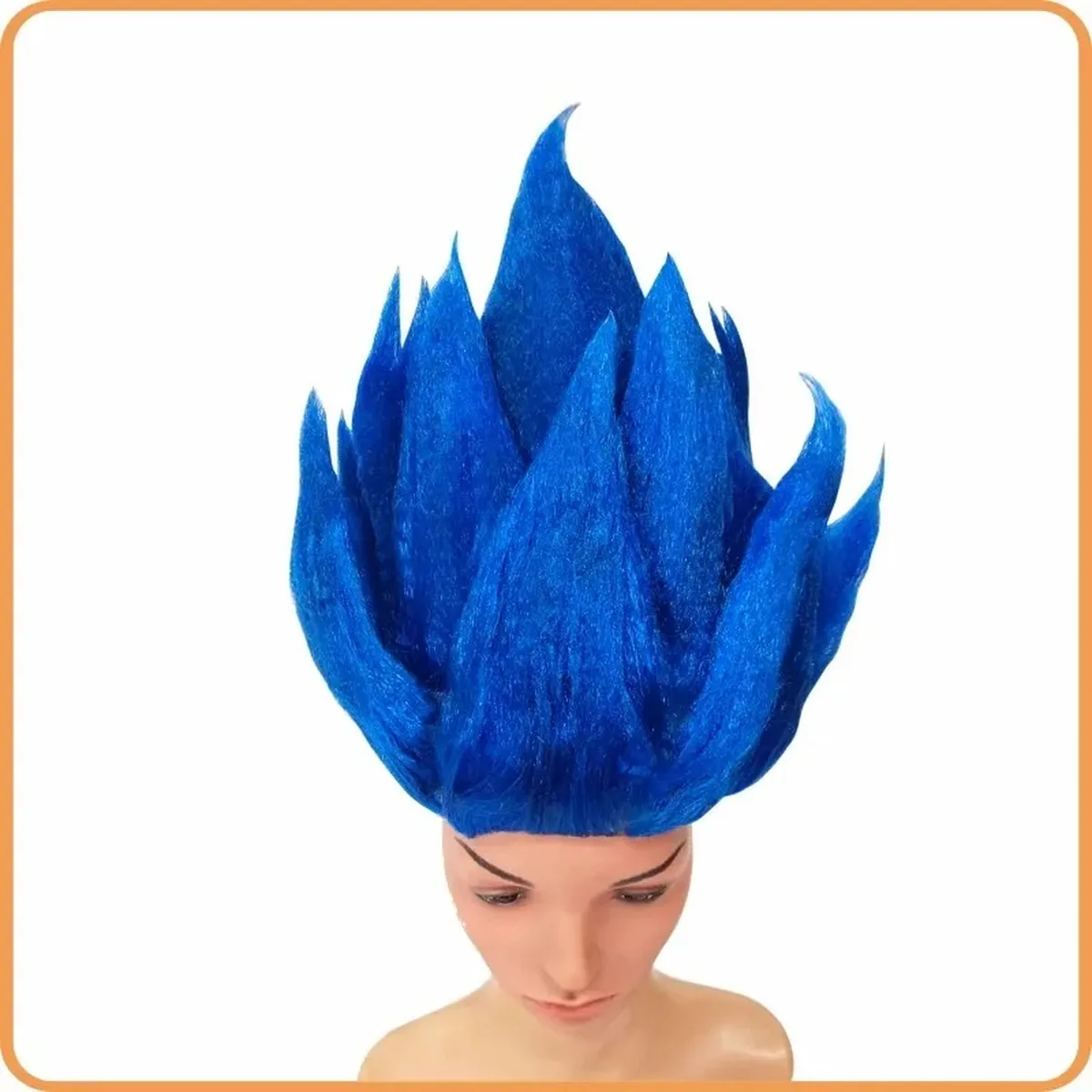 Peluca de cosplay de Goku Z para convenciones, en 9 colores – vue 3