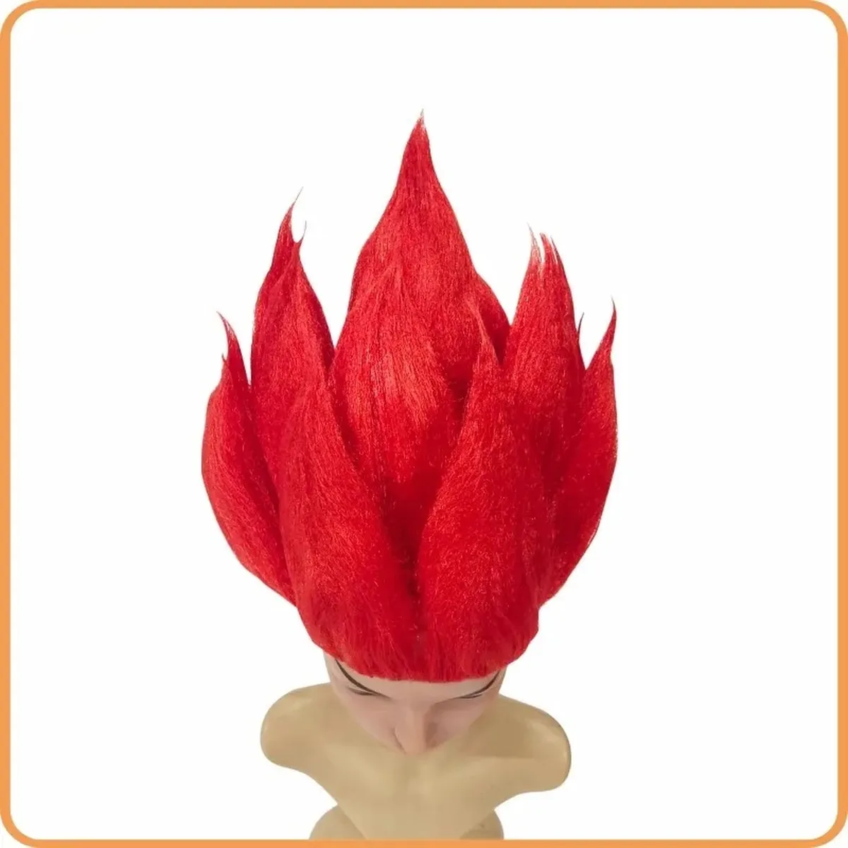 Peluca de cosplay de Goku Z para convenciones, en 9 colores – vue 4