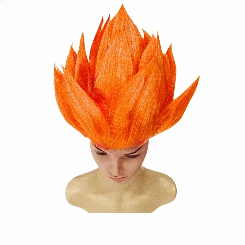Peluca de Cosplay de Goku de Z para Conveniones – orange wukong wig