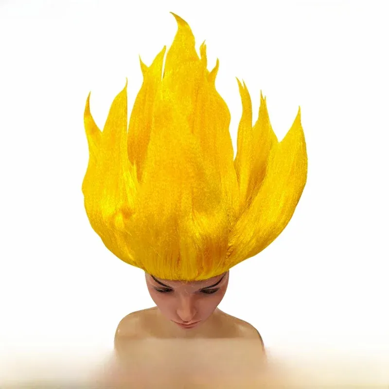 Peluca de Cosplay de Goku de Z para Conveniones – jaune wukong wig