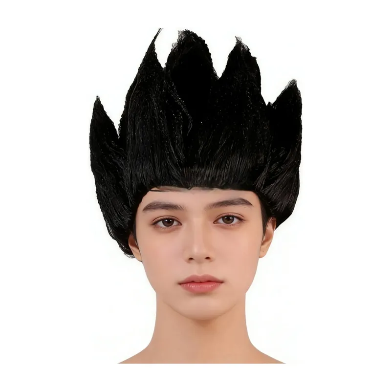 Peluca de Saiyan para cosplay de Halloween, hombre adulto – Saca la peluca de su empaque