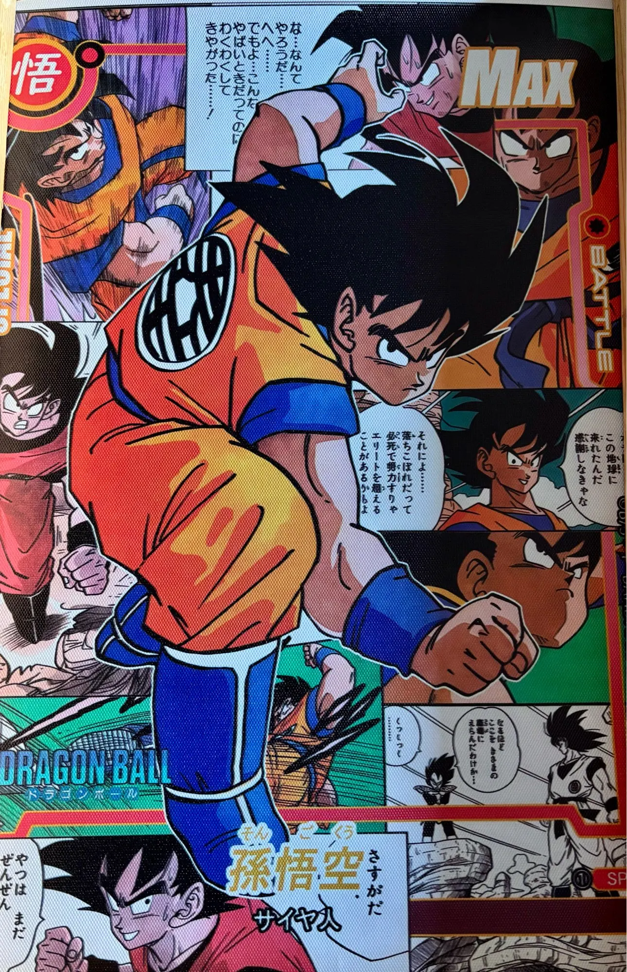 Foto de un comprador: Póster de Dragon Ball de Goku y Vegeta, lámina para enmarcar
