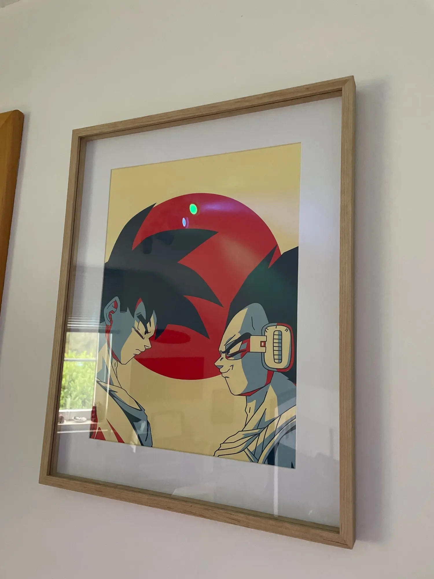 Foto de un comprador: Póster de Dragon Ball clásico en lienzo con Goku y Vegeta, sin marco