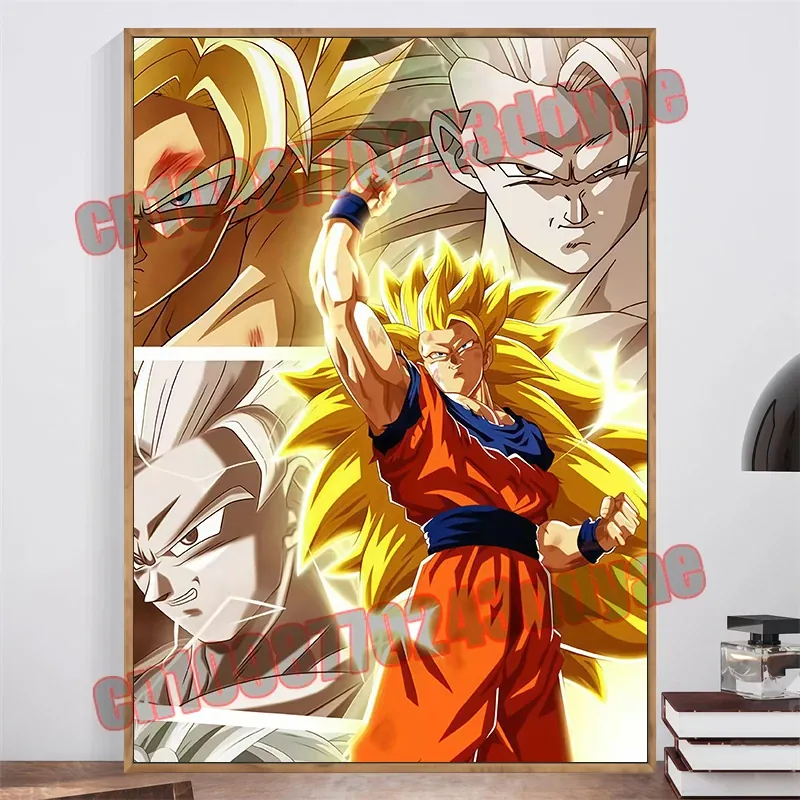 Póster de pintura en lienzo de Dragon Ball Z – dragon ball 14 / unframed, 13 × 18 cm