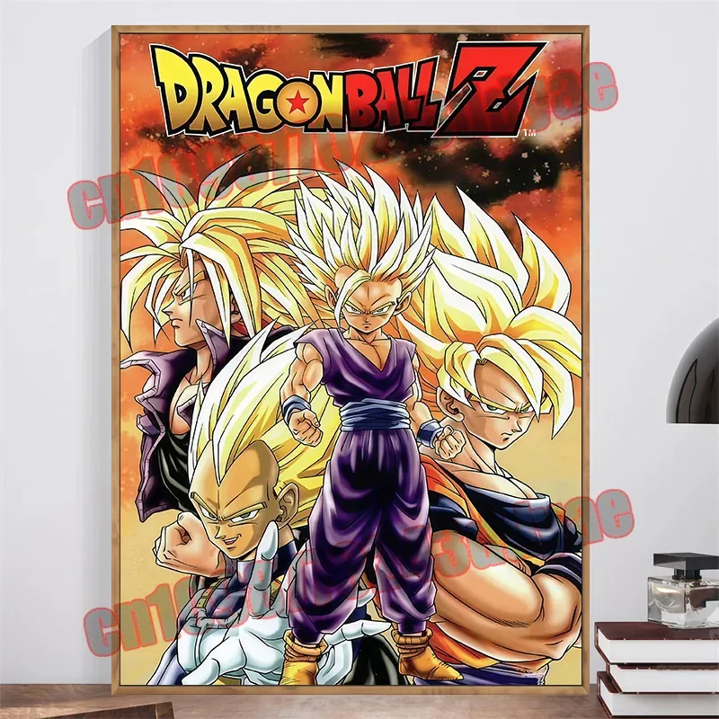 Póster de pintura en lienzo de Dragon Ball Z – dragon ball 10 / unframe, 55 × 90 cm