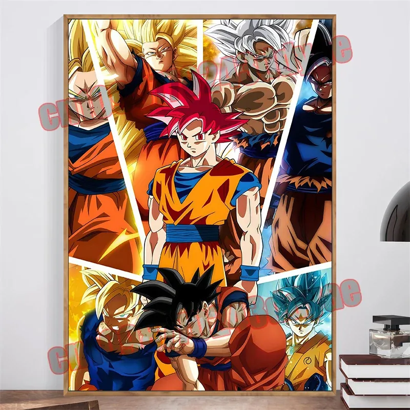 Póster de pintura en lienzo de Dragon Ball Z – dragon ball 9 / unframed, 50 × 70 cm