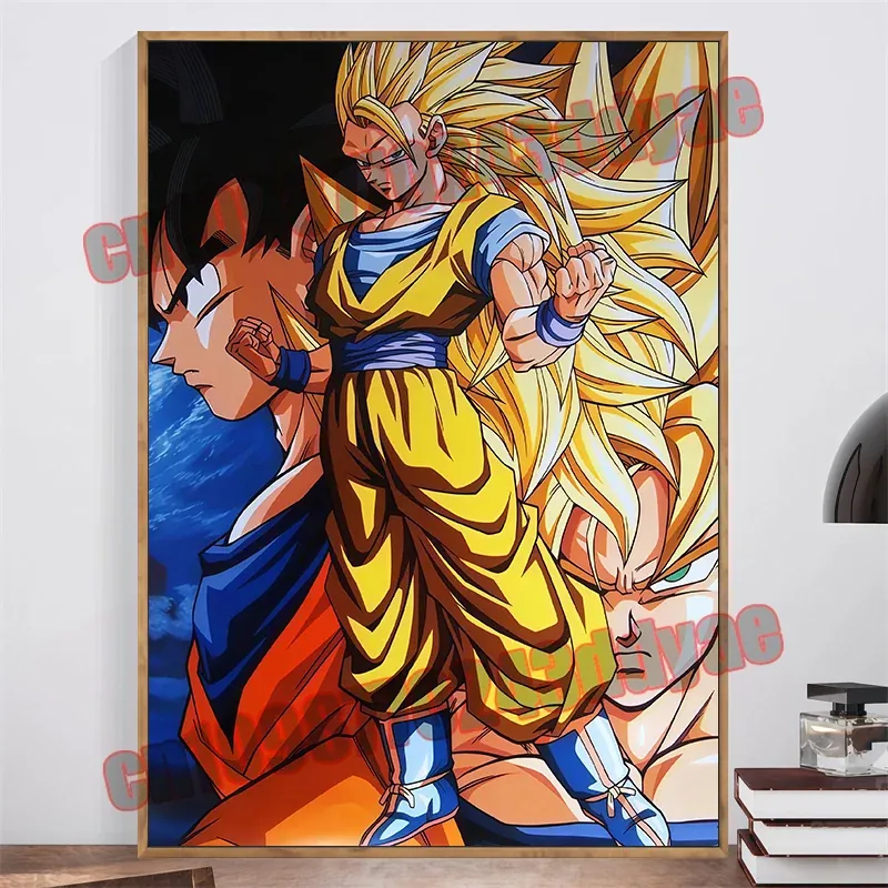 Póster de pintura en lienzo de Dragon Ball Z – dragon ball 2 / unframed, 35 × 50 cm