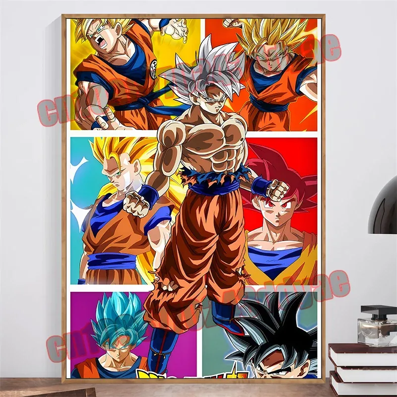 Póster de pintura en lienzo de Dragon Ball Z – dragon ball 18 / unframed, 35 × 50 cm