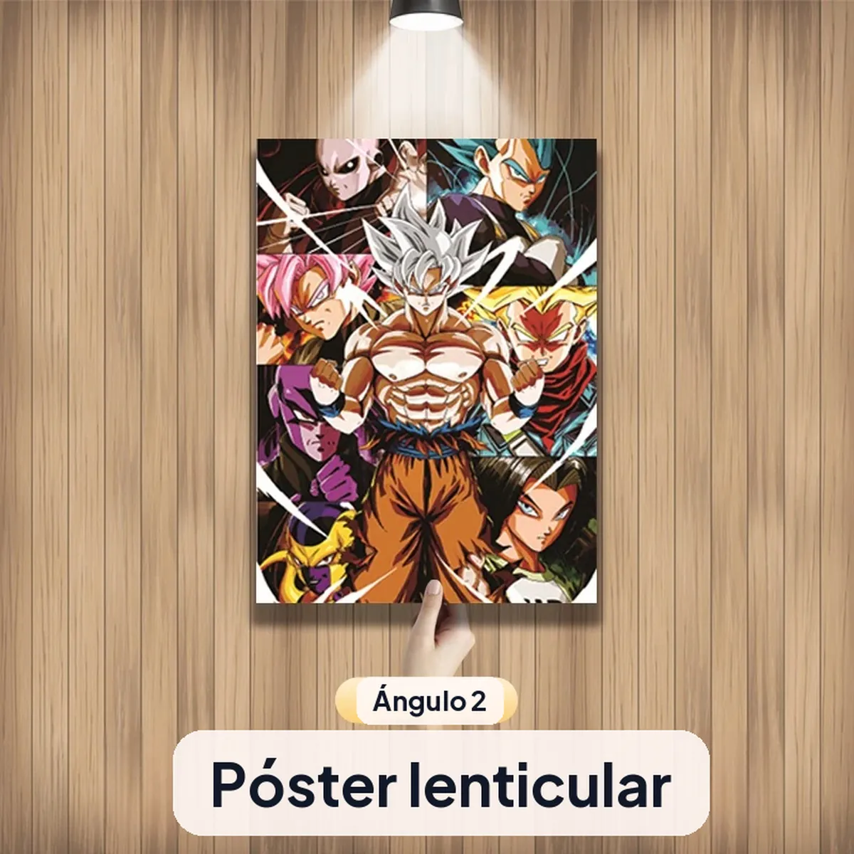 Póster de Dragon Ball lenticular 3D con Goku, 29,5 × 39,5 cm – vue 2