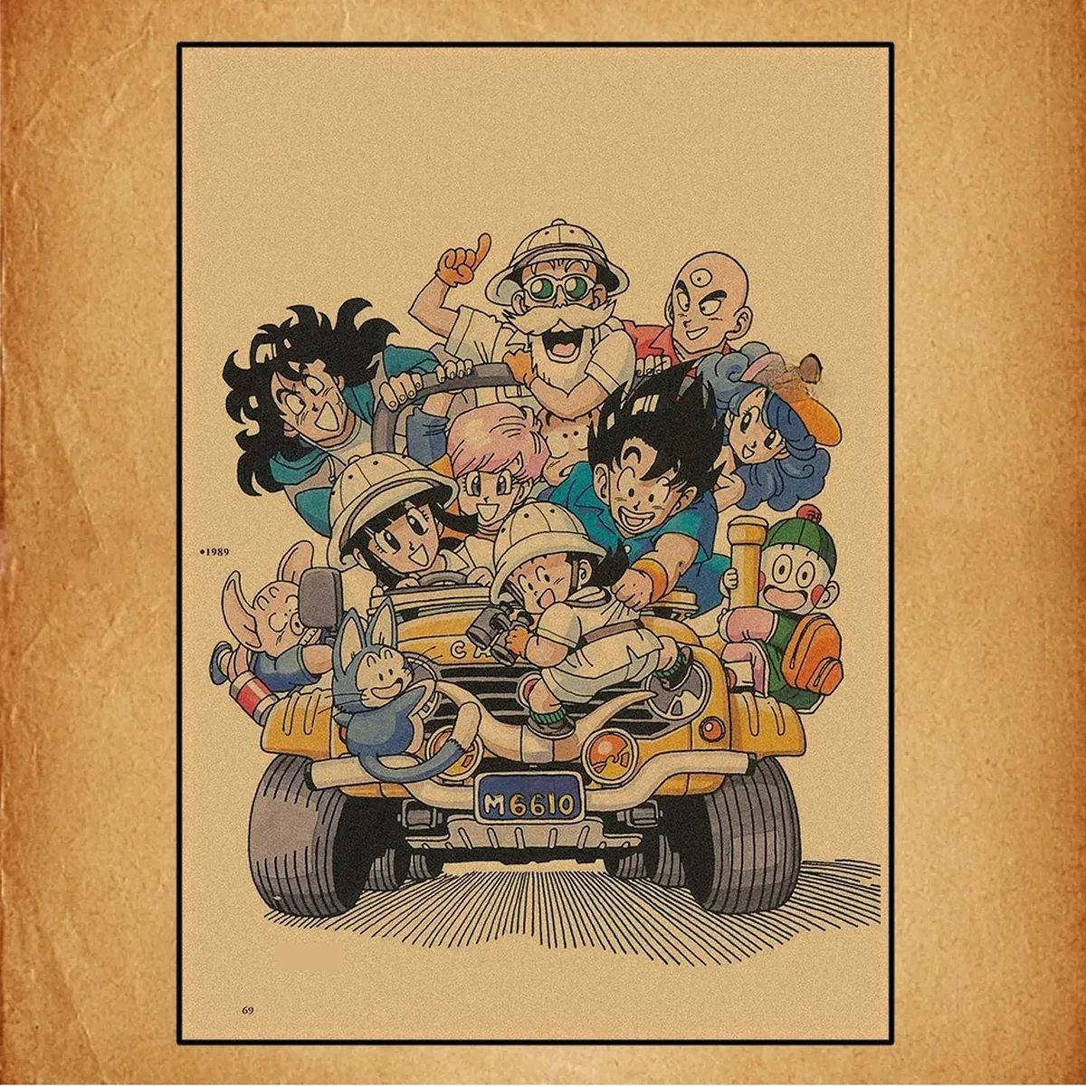 Póster de Dragon Ball retro de lienzo con Goku, Vegeta y Freezer – imagen 18