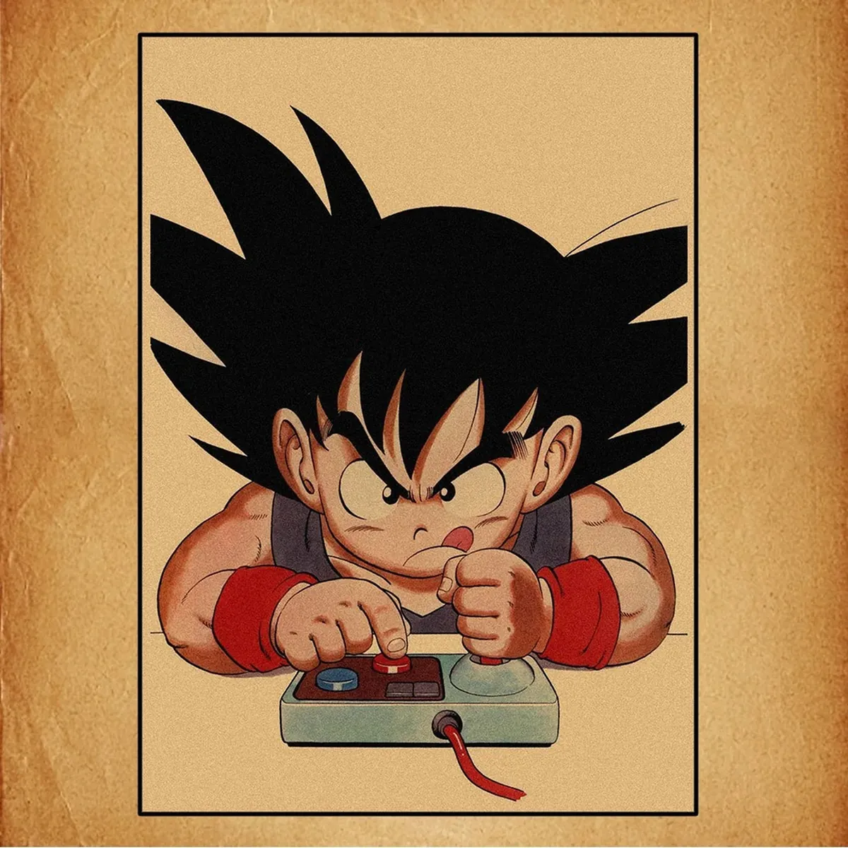 Póster de Dragon Ball retro de lienzo con Goku, Vegeta y Freezer – imagen 19