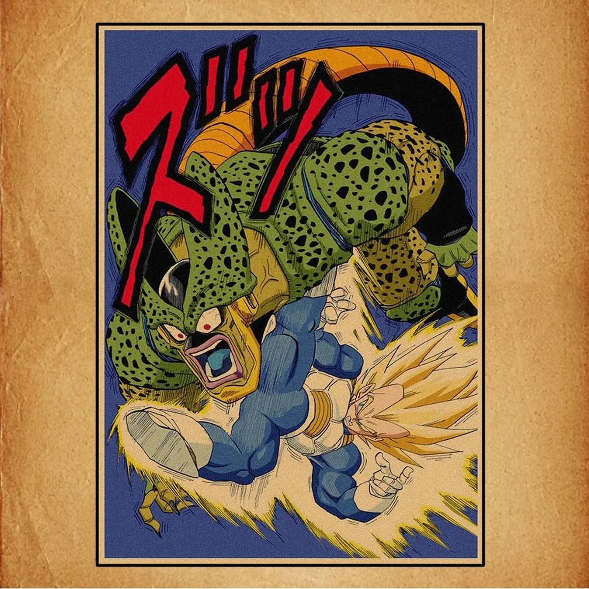 Póster de Dragon Ball retro de lienzo con Goku, Vegeta y Freezer – imagen 26