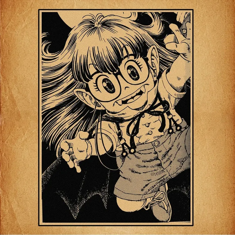 Póster de Dragon Ball retro de lienzo con Goku, Vegeta y Freezer – Elige imagen y tamaño