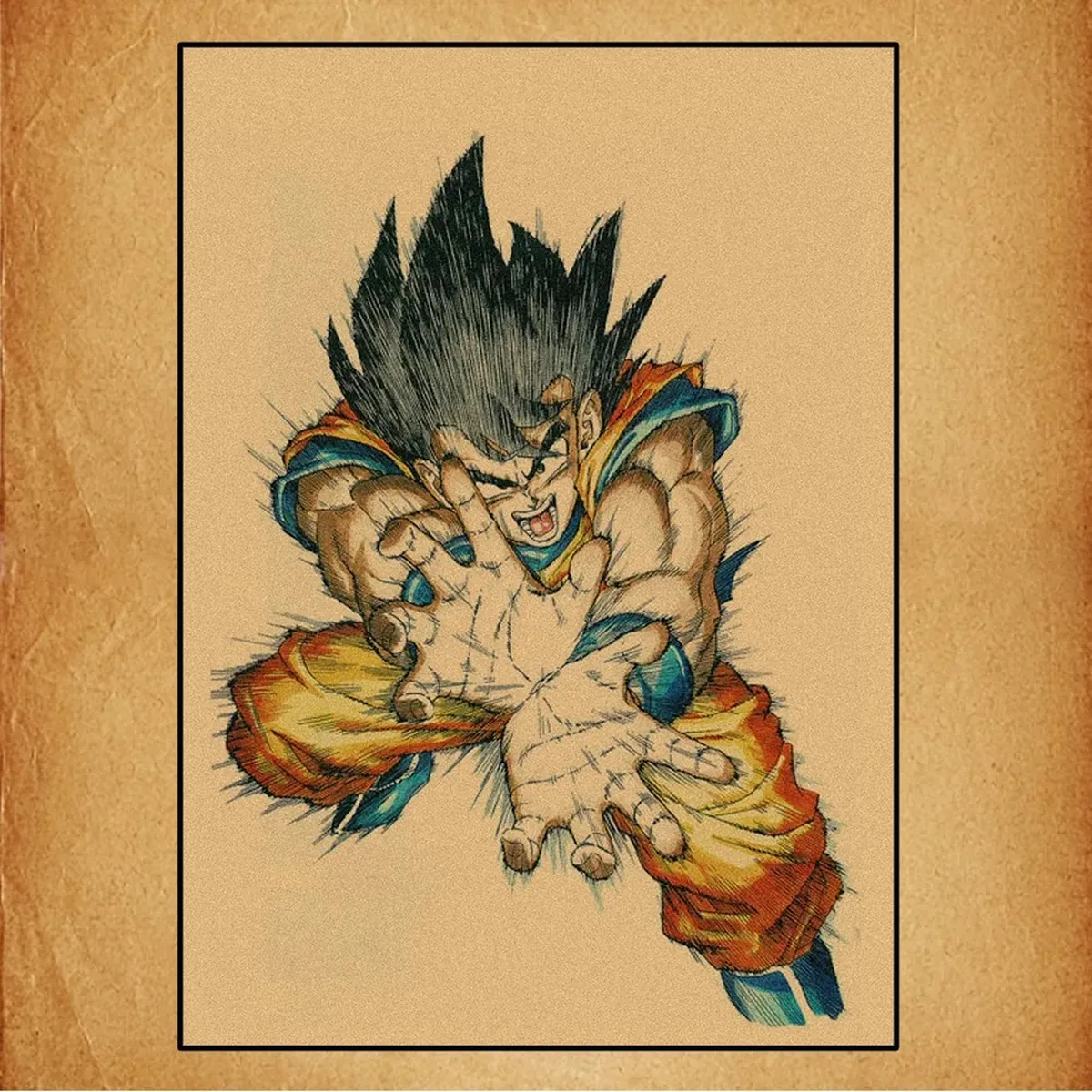 Póster de Dragon Ball retro de lienzo con Goku, Vegeta y Freezer – imagen 32