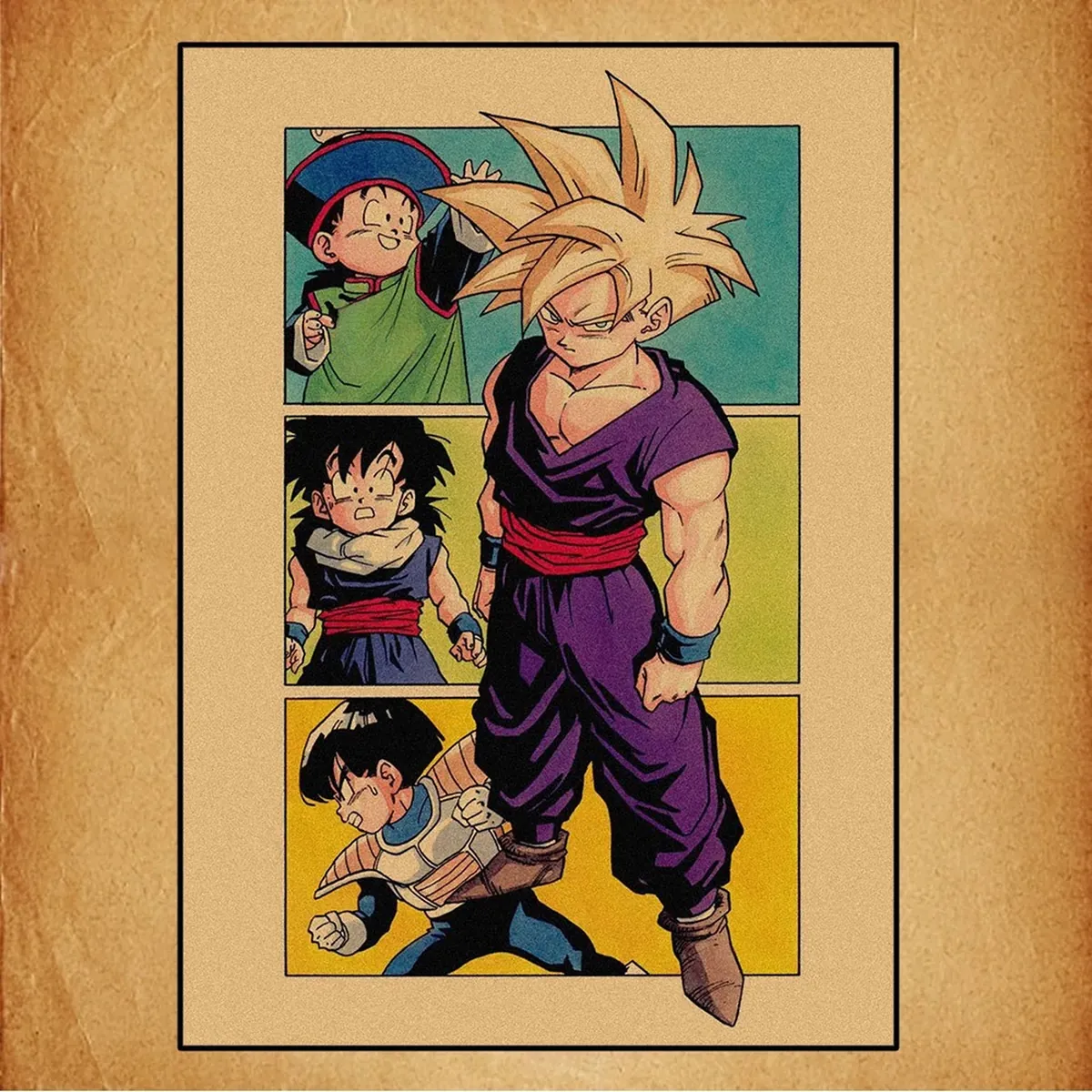 Póster de Dragon Ball retro de lienzo con Goku, Vegeta y Freezer – imagen 5