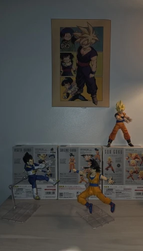 Foto de un comprador: Póster de Dragon Ball retro de lienzo con Goku, Vegeta y Freezer