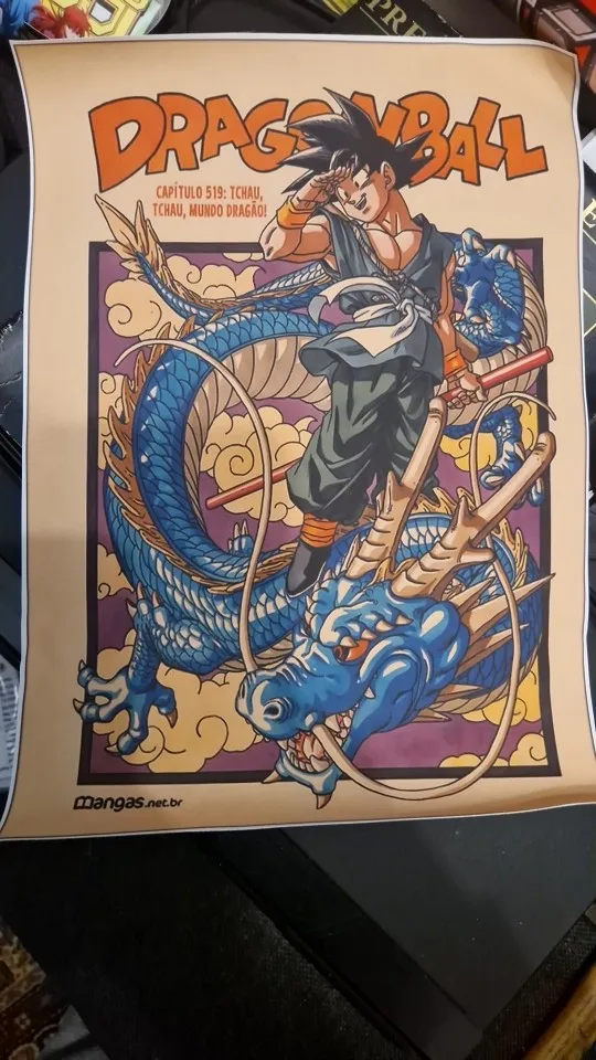Foto de un comprador: Póster de Dragon Ball retro de lienzo con Goku, Vegeta y Freezer
