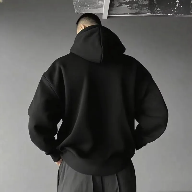 Sudadera grande con capucha de hip hop, otoño e invierno – Revisa el estampado