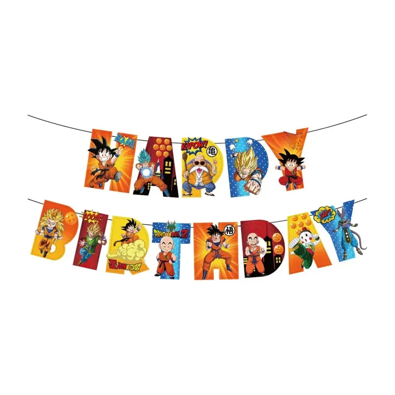 Vajilla desechable de Dragon Ball para fiesta de cumpleaños – Elige piezas sueltas
