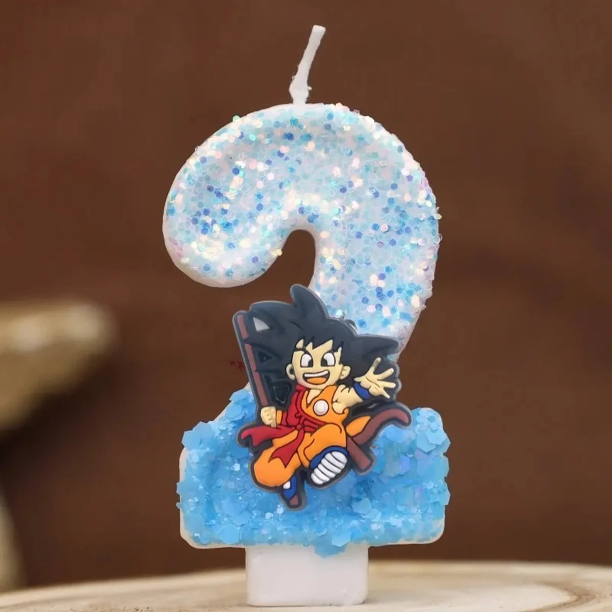 Vela con número temático de Dragon Ball para pastel infantil – vue 3