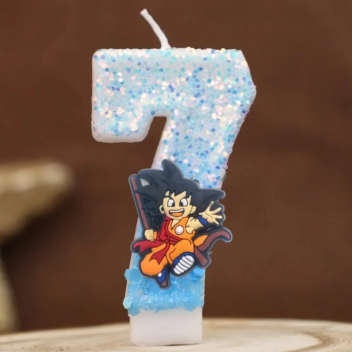 Vela con número temático de Dragon Ball para pastel infantil – a 7
