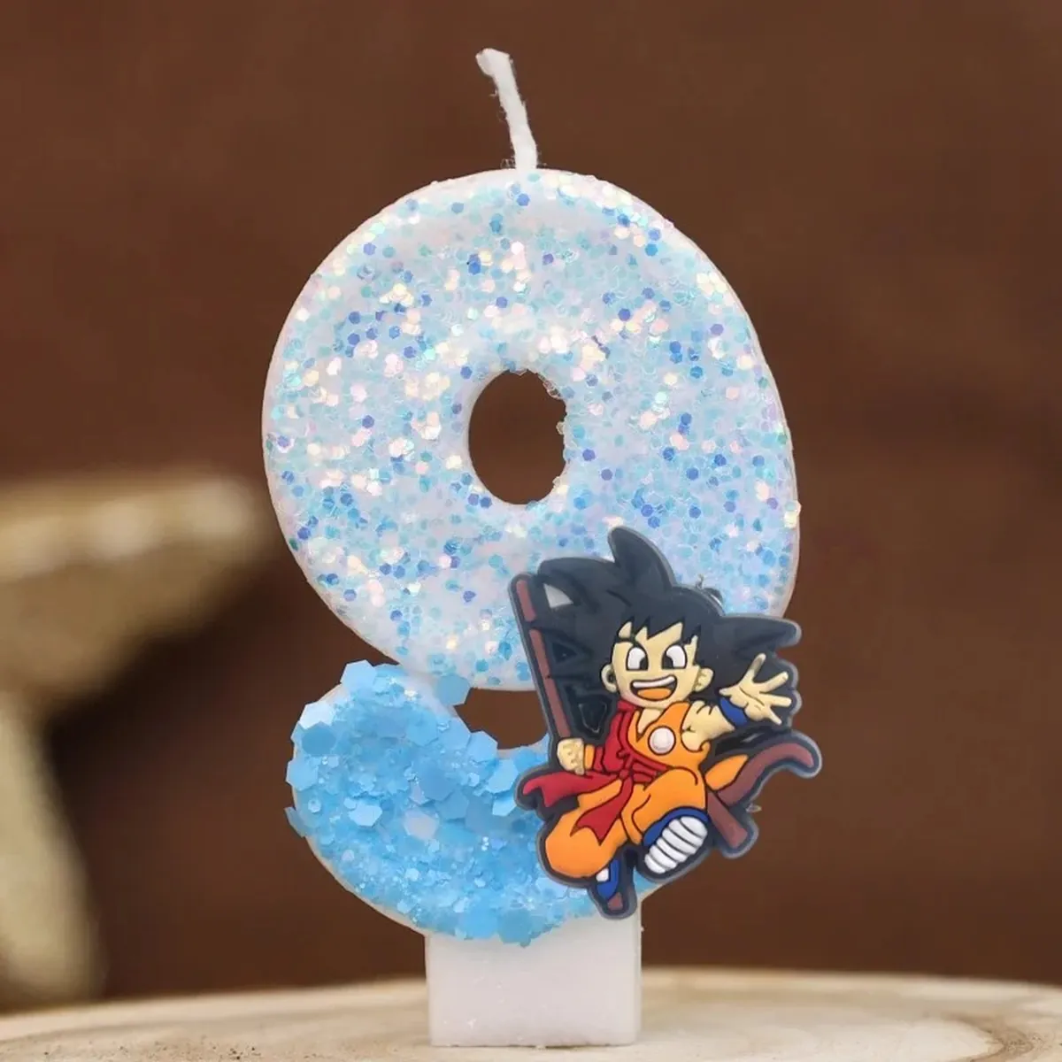 Vela con número temático de Dragon Ball para pastel infantil – a 9