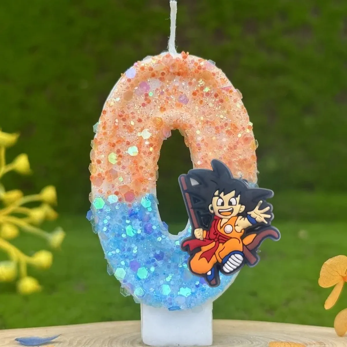 Vela con número temático de Dragon Ball para pastel infantil – b 0