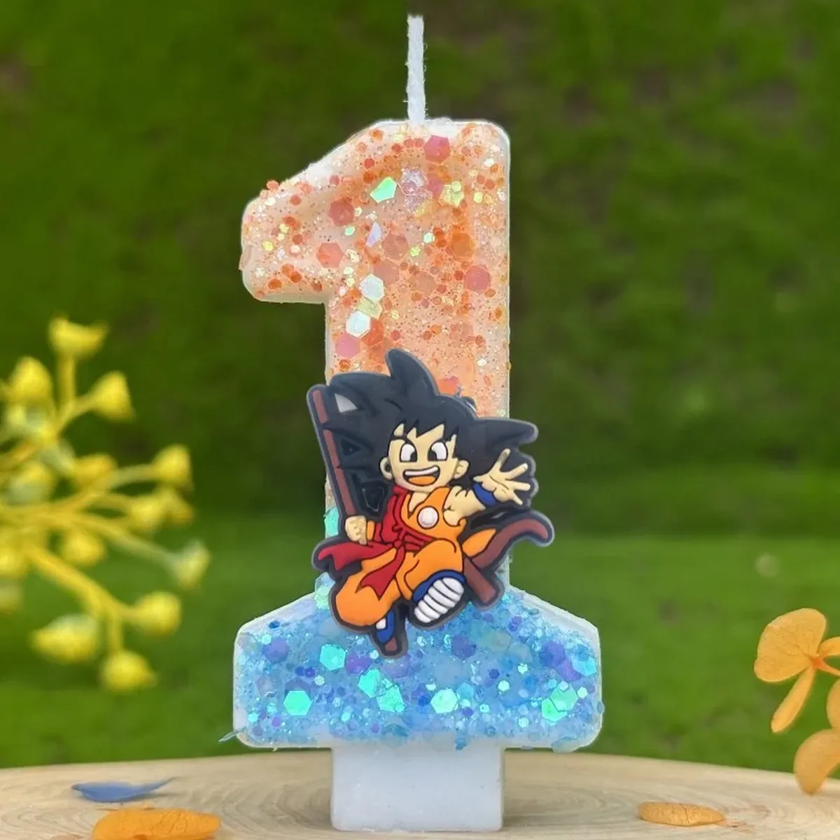 Vela con número temático de Dragon Ball para pastel infantil – b 1