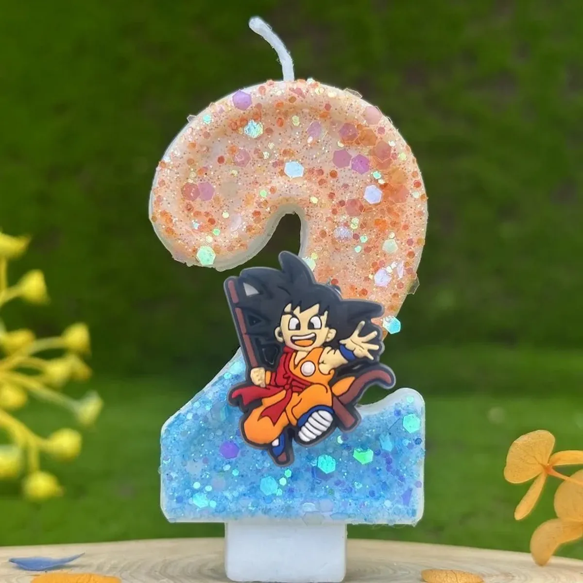 Vela con número temático de Dragon Ball para pastel infantil – b 2