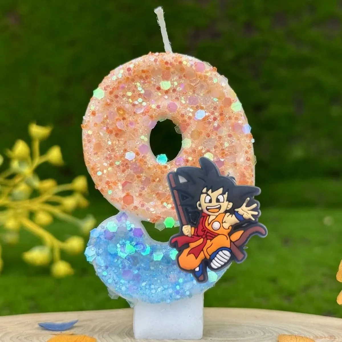 Vela con número temático de Dragon Ball para pastel infantil – b 9