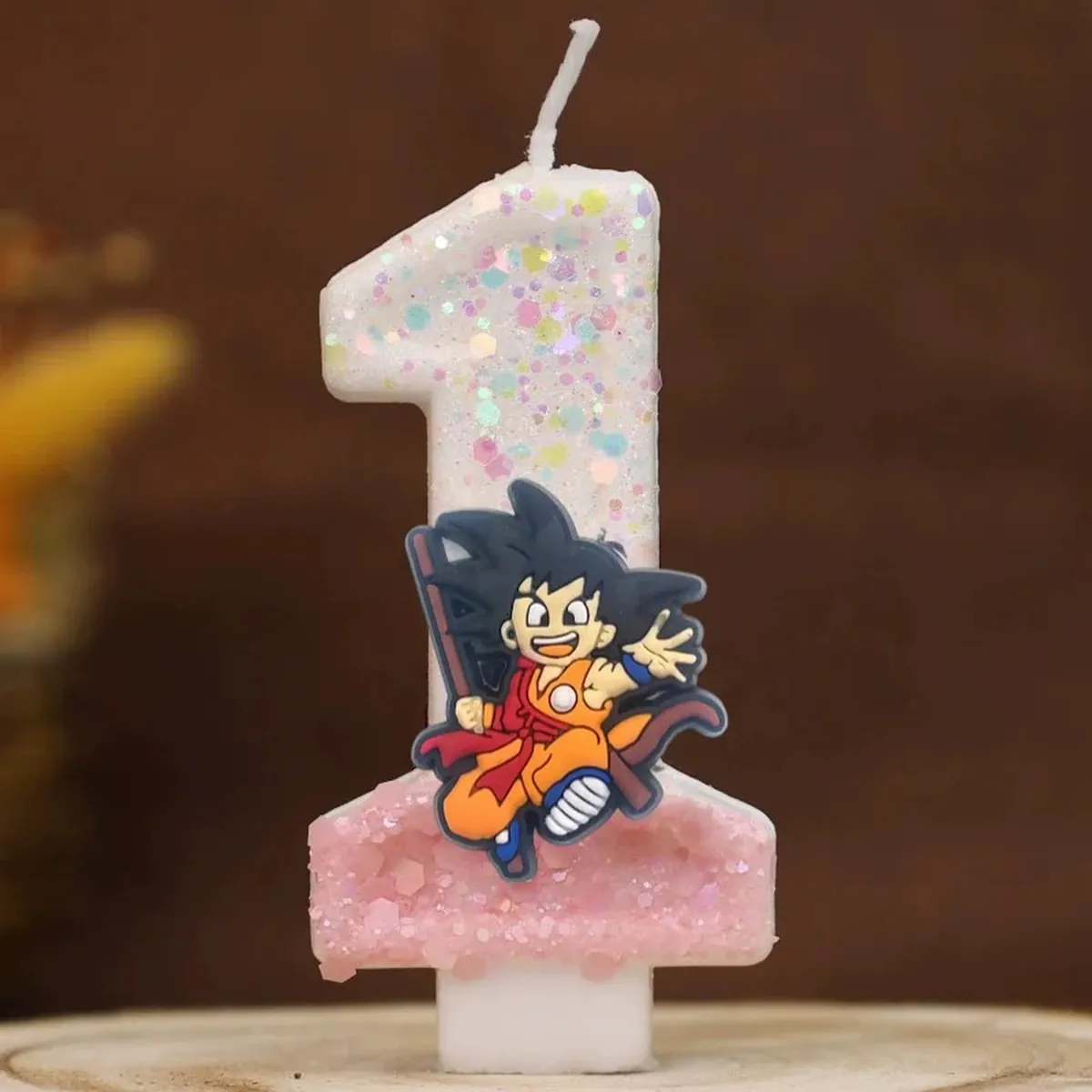 Vela con número temático de Dragon Ball para pastel infantil – c 1