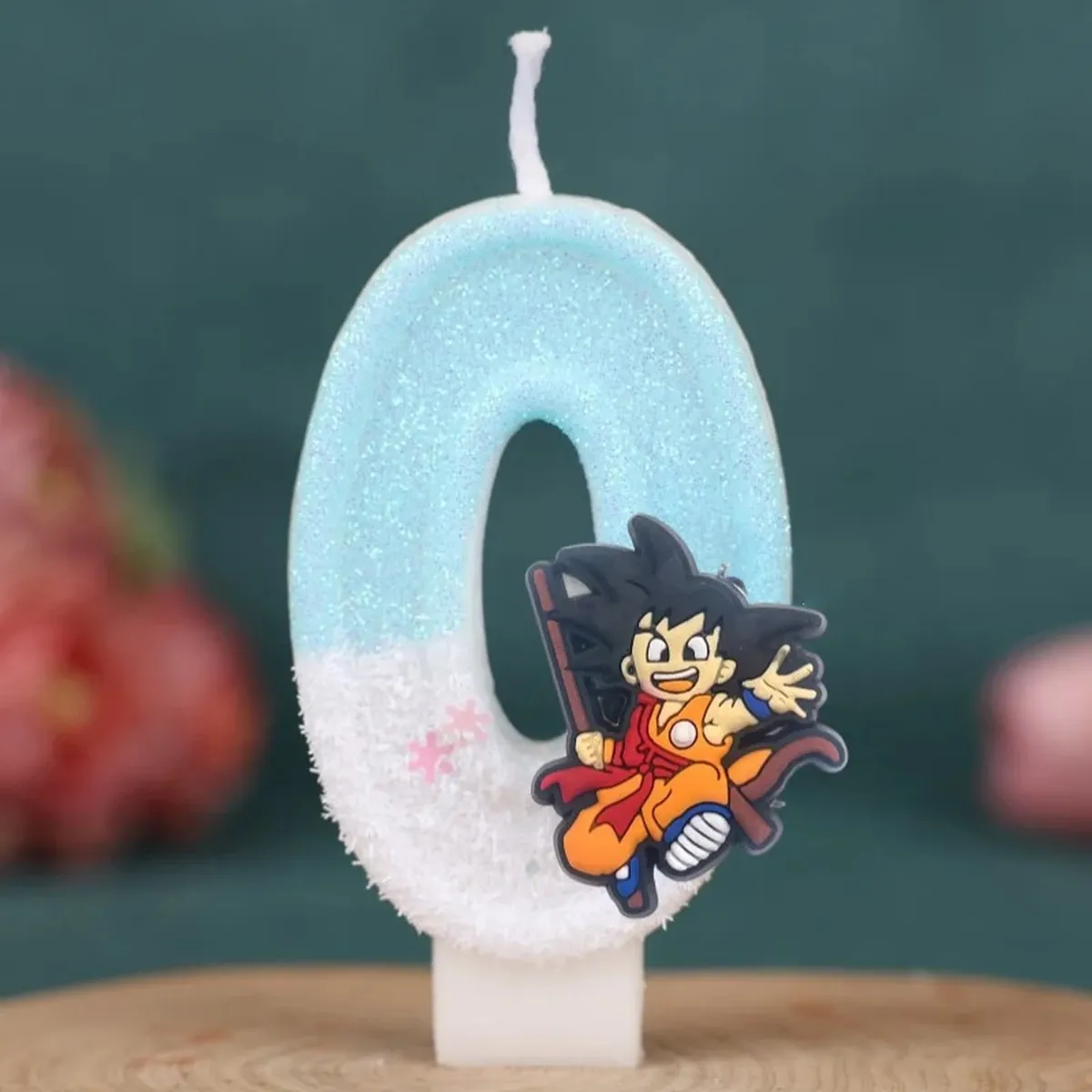 Vela con número temático de Dragon Ball para pastel infantil – d 0