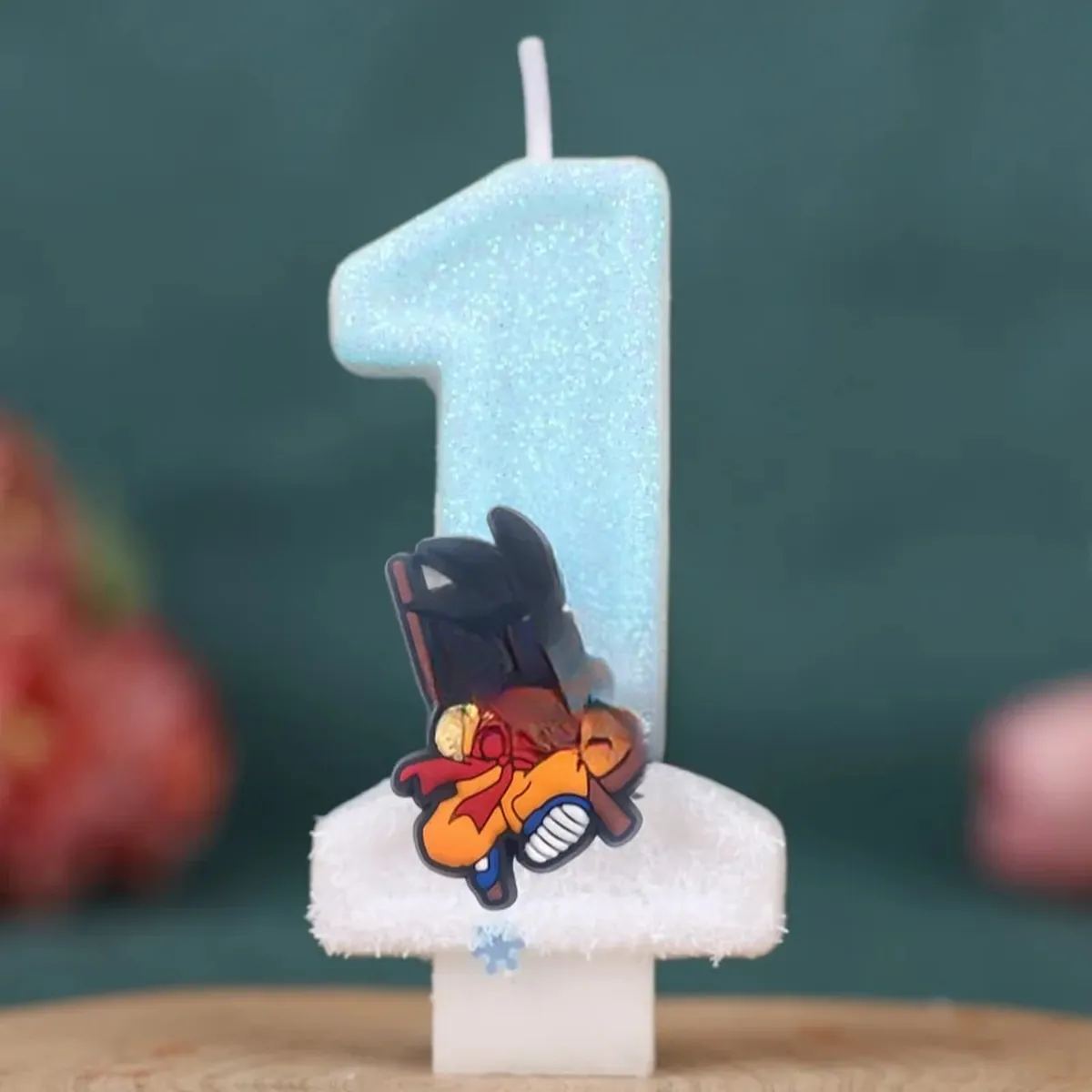 Vela con número temático de Dragon Ball para pastel infantil – d 1