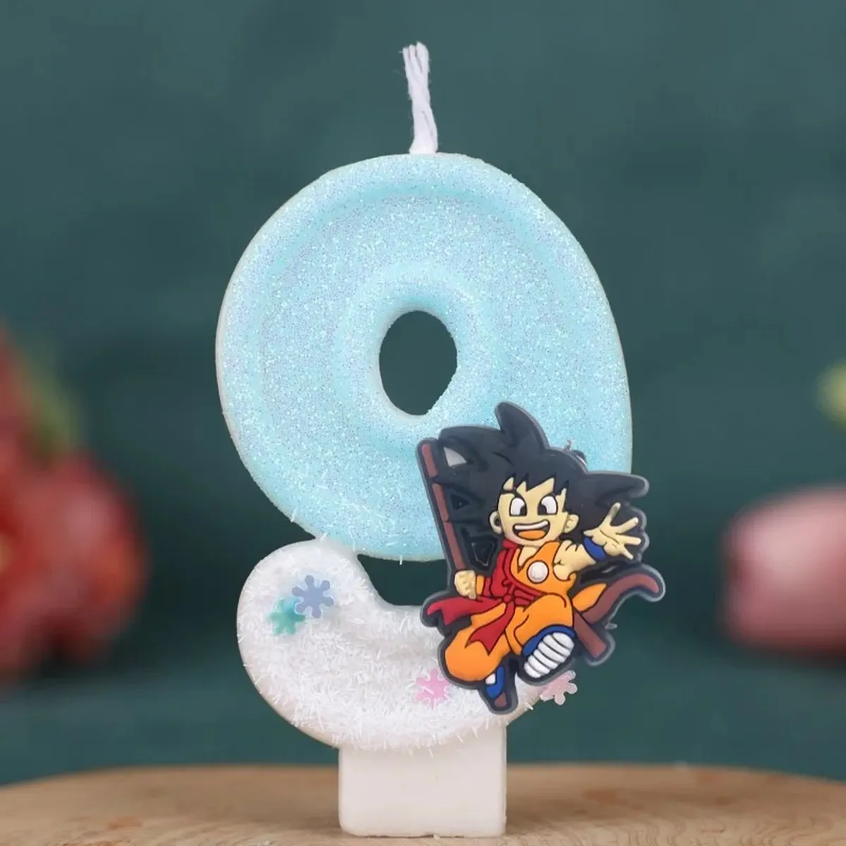 Vela con número temático de Dragon Ball para pastel infantil – d 9